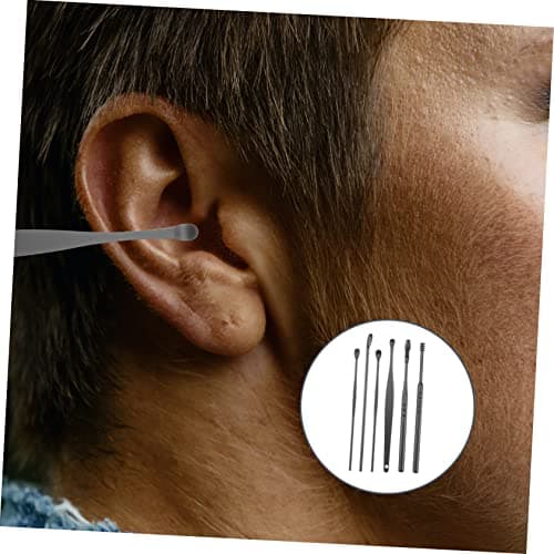IWOWHERO 2 Sets Spiral Ear Wax Remover Kit, Stainless Steel Silicone Ear Picks for Efficient Cleaning, Portable Bag, Home and Travel Use — view 5