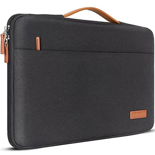 DOMISO 17 inch Laptop Sleeve Protective Case Cover Compatible with 17-17.3 inch HP Dell ASUS Lenovo Chromebook,Waterproof Computer Cases Bag with Handle,Black
