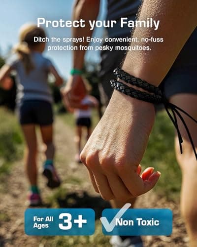 Active Era Mosquito Repellent Bracelet, Insect Midge & Mosquito Bands - Powerful DEET Free Formula - Waterproof with 250 Hours / 10 Days of Protection (Black - 18 Pack) — view 6