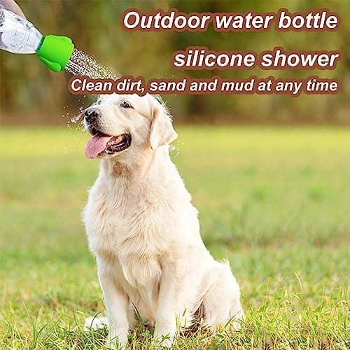 Portable Water Bottle Shower Head - Travel Rinse Nozzle, Pet Bathing Cap | Bottle Cap Sprinkler, Dog Wash Sprayer, Hiking Showers Attachment, Beach Rinse Nozzle, Camping Shower Caps, Pet Washer​ — view 5