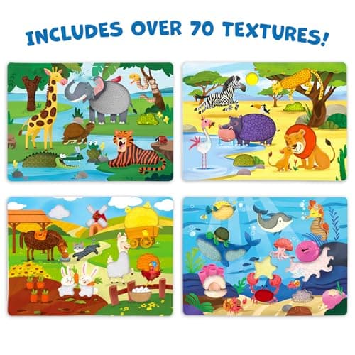 Skillmatics Fab Tabs – Animals, Sensory & Tactile Fabric Art & Craft Kit — view 6