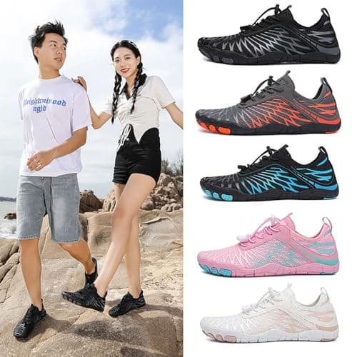 Grounding Shoes with Copper, Copper Hike Barefoot Shoes for Women Men, Waterproof Non-Slip Comfort Hike Shoe (8305Black, Adult, Women, 7.5, Numeric, UK Footwear Size System, Medium) — view 2