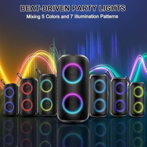 Hupoaf 20W Portable Bluetooth Speaker with Dual Drivers & Stereo Bass — view 6