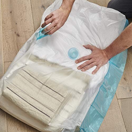 Addis 518134 Home Vacuum Storage Bags with 100% air-Tight Static Seal & Store Travel Twin Pack Set, Clear, 40 x 55cm — view 4