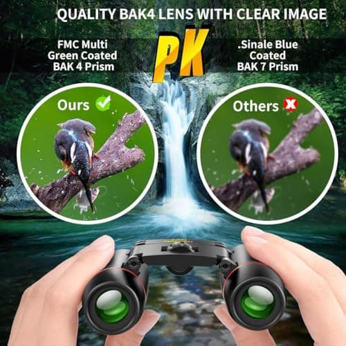 Wesafrae Compact 12X25 Small Pocket Binoculars Adults, Kids Binoculars for Boys for Bird Watching, Concert Theater Opera — view 4