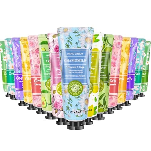 Mini Hand Cream Set, 15 Pieces Christmas Gifts, Hand Care for Very Dry Cracked Hands Travel Size Moisturizer Small Care Cream Gift Set for Women Men Christmas Birthday