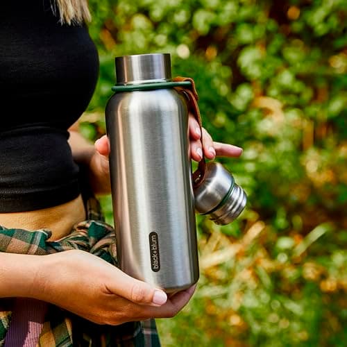 Black + Blum Insulated Wide Spout Water Bottle | Leak Proof | 500ml | Olive — view 4