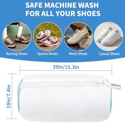 Shoe & Trainer Washing Machine Bag, Mesh Laundry Bag, Reusable 2 Pack — view 5