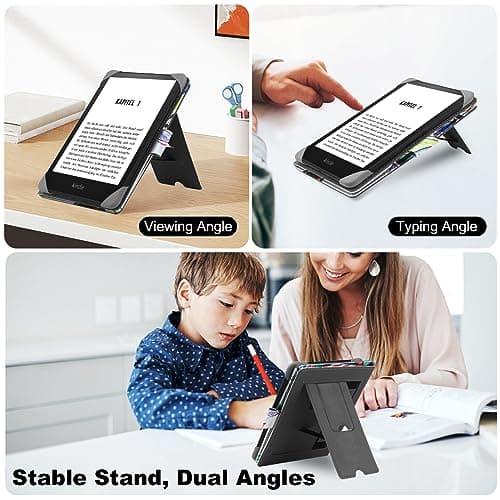 HoYiXi Universal Case for 6-6.8 Inch Pocketbook/Tolino/Sony E-Book Reader 6.8 Inch Kindle Paperwhite/6 Inch Kindle 2022 & 2019/Kobo Clara HD/Kobo Clara 2E Case Cover with Stand, Tree — view 5