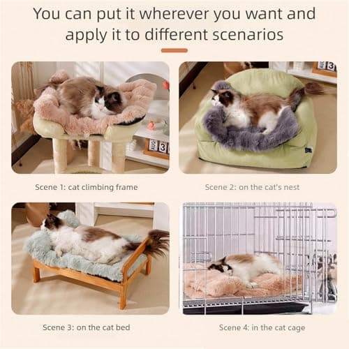 All Season Extra Thick Dog Bed Mat Soft Plush Cushion Non-Slip Indoor Outdoor Use Cozy Indoor Dog Bed — view 5
