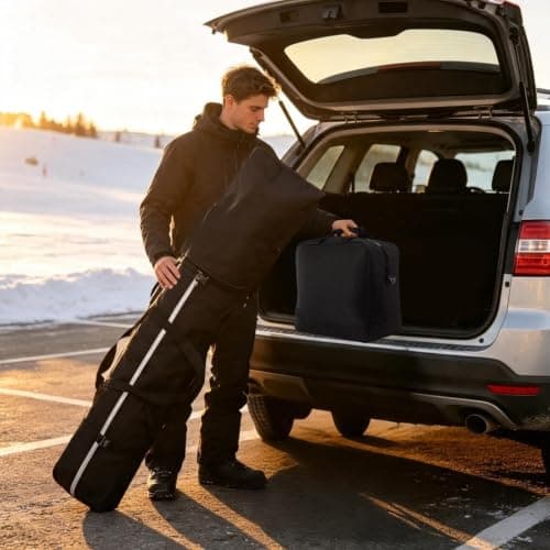 Waterproof Oxford Cloth | Travel Set, Padded Ski Bag and Boot Bag Combo — view 2