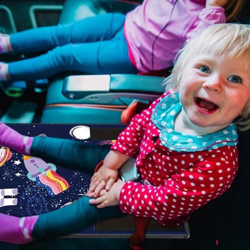 Toddler Airplane Bed, Toddler Airplane Seat Extender Aeroplane Bed For Toddler Baby,Airplane Travel ES-S-entials For Kids Rest Legs, Portable Airplane Foot Hammock For Kids Toddler Plane Travel — view 2