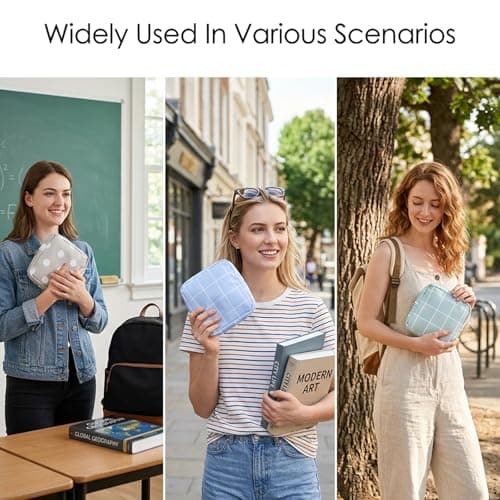 3 PCS Portable Period Bag with Zipper, 3 Styles Period Pouch — view 5
