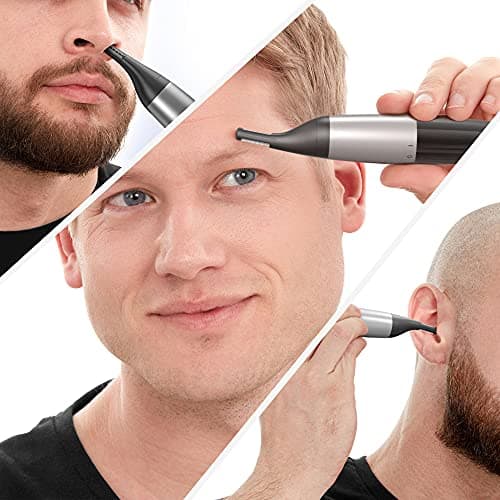 Wahl Precision, Ear, Nose and Eyebrow Trimmer,Gifts for Him, Precision Dual Blade, Vertical Trimming Head, Fully Washable Trimmers, 5 Trimming Lengths, Battery Operated — view 6