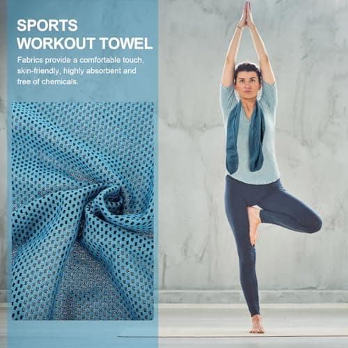 Hemobllo 2 Sets Cooling Towel Silicone Case Sports Towel for Fitness — view 6