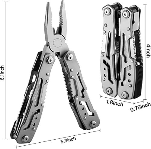 14-in-1 Multi-Functional Folding Pliers, Portable & Durable Stainless Steel Utility Tools Multi-Purpose Pocket Tool Multitool for Outdoor Activities, DIY Activities — view 2