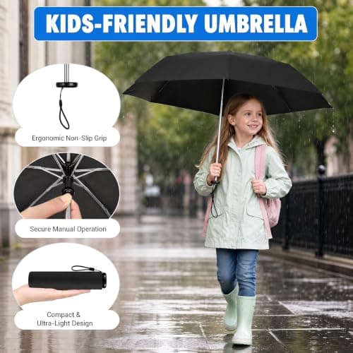 Mini Pencil Umbrella UPF 50+ Compact Pocket Parasol for Sun & Light Rain — view 4
