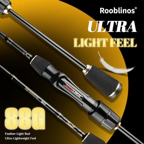 J-BARZILLAI S612 Ultra-Light Trout Rod - 1.85m Fast Action Carbon Fiber Fishing Pole, Stream & River Bass, 0.8-7g Lure Casting, Portable 2-Piece Travel Design (OPT-S612UL, 1.85m) — view 5