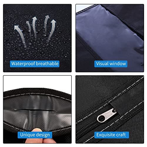 WAORZMK Suit Cover Bags for Men, 5 PCS 24x40in Dustproof Garment Bags — view 6