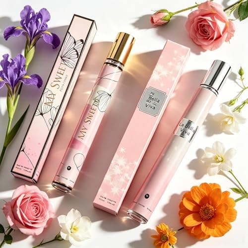Gifts for Women,Perfume 2 x 35ml-Floral and Fruity Notes,Long-Lasting Eau de Toilett for Mom,Girlfriends, Gifts for Teenage Girls, Travel Size Mini Perfume — view 6