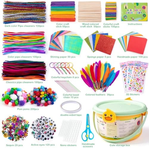 Sundaymot 5000 PCS DIY Craft Kits for Kids, Toddler Activity Pack Toys — view 3