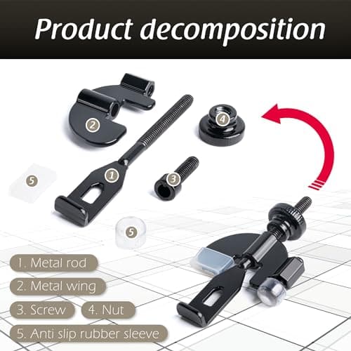 MEGAVOW 2 Pack Security Portable Door Lock Without Drilling — view 4