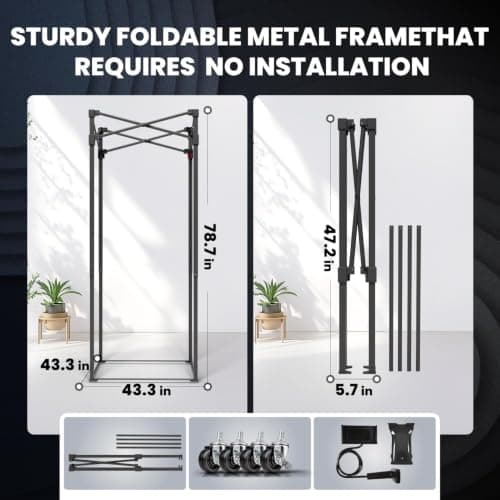 RDCMKL Portable Vocal Booth for Home Studio, Foldable Recording Booth — view 6