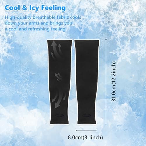 ALLY-MAGIC Arm Sleeves for Kids,UV Sun Protection Cooling Arm Compression Sleeves for Boys Girls Outdoor Sport Y8ETCSBX — view 2
