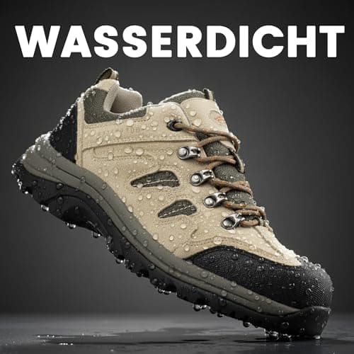 CC-Los Men's Waterproof Lightweight Walking Shoes Non-Slip Hiking Tan Size 8 — view 4