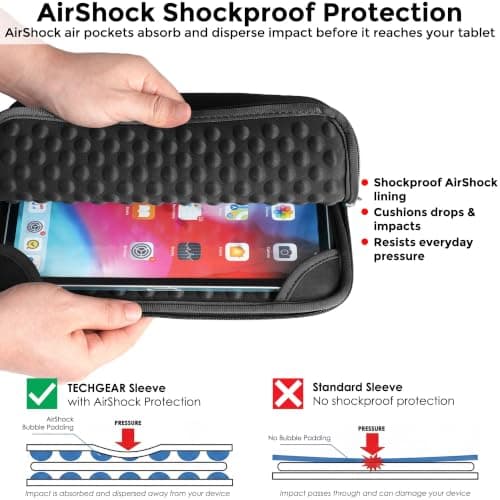 TECHGEAR Shockproof Tablet Sleeve for 12-13" iPad, Galaxy Tab & Surface Pro — view 2