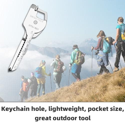 Keychain Multitool,EDC Tools,6-in-1 Multi-Function KeychainTool,Keychain Bottle Opener Multi Tool,Multi-Angle Adjustment for Ease of Use, Stainless Steel Material Sturdy&Durable for Outdoor Camping — view 5