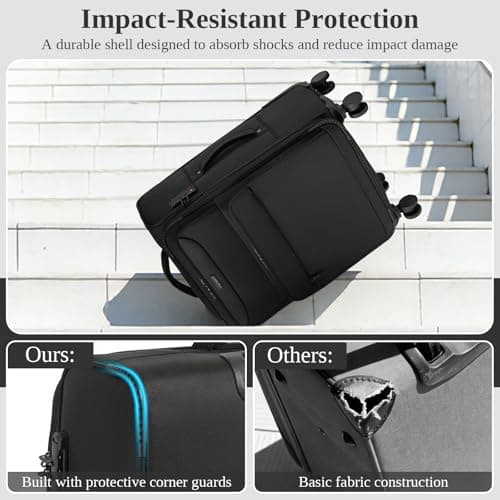 British Traveller Cabin Suitcase, Lightweight Softside Hand Luggage — view 4