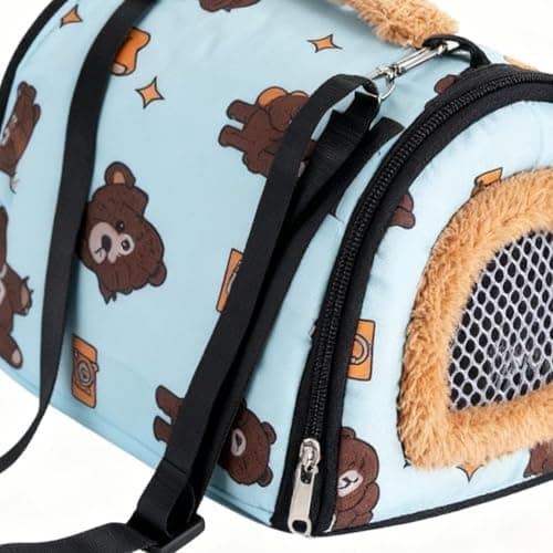 Winter Pet Travel Bag: Wool Hamster Bag, Airy Suspended Companion Case, Comfortable Crib for Sugar Glider, Padded Pocket for Guinea Pig, Comfortable — view 6