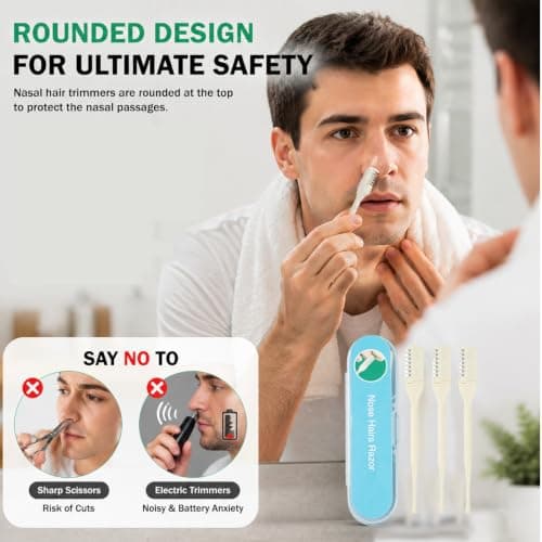 3 Pack Manual Nose Hair Trimmer and Remover — view 6