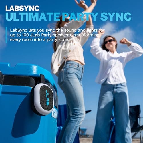 JLab Pop Party Ultra-Portable Small Bluetooth Speaker, Black — view 4