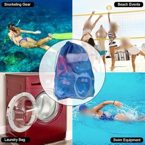 Honseadek Mesh Diving Gear Bag with Lock & Shoulder Strap, Large — view 6