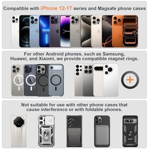 MOKPR for Magsafe Car Mount, Magnetic Phone Holder for Cars — view 3