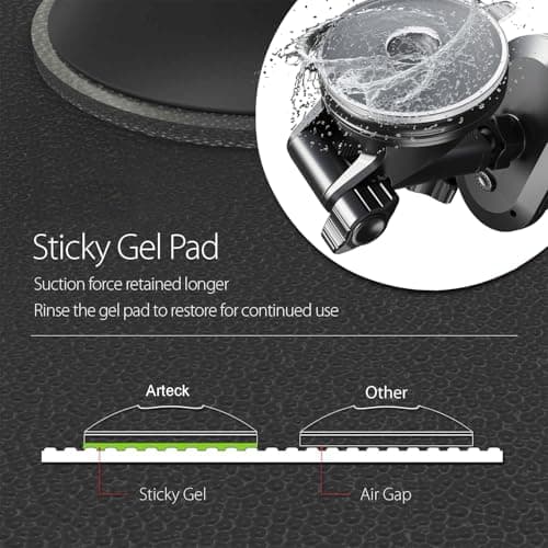 Arteck Car Mount, Universal Mobile Phone Car Mount Holder 360° Rotation for Auto Windshield and Dash, for Cell Phones Apple iPhone 16, Plus, Pro, Pro Max, 15, 14, 13, 12, 11, SE, Android Smartphone — view 6