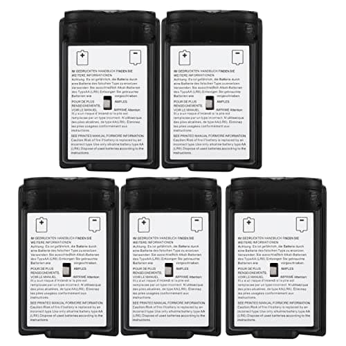 5Pcs Replacement Battery Pack Cover for Xbox 360, Universal Battery Shell Case Cover Kit for Xbox 360 (Black) — view 6