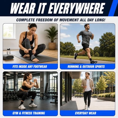 EXYNE Ankle Compression Sleeves & Socks — Plantar Fasciitis, Heel & Arch — view 4