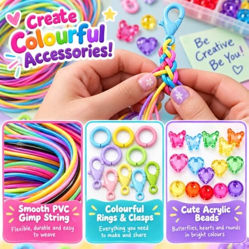 Vasdrin Scoobies Strings Kit, 200 Pieces Scooby Strings in 20 Colours — view 3