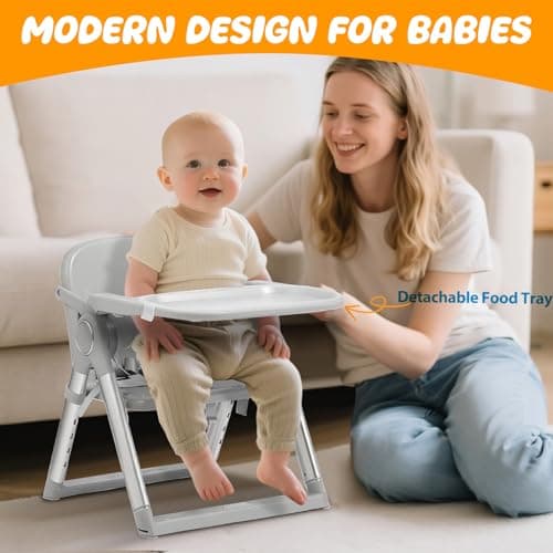 MFSLOVE 3 in 1 Portable Folding Baby Booster Seat with Feeding Tray,Compact Travel Booster Chair for Indoor/Outdoor Use, Toddler Booster Chair with Travel Bag,6 Months to 3 Years — view 5