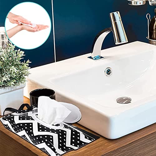 TravelWipe Dispensers - 2 Pcs Refillable Baby Wipe Bags, Portable Cases for Travel & Outdoors(Black/Blue) — view 3