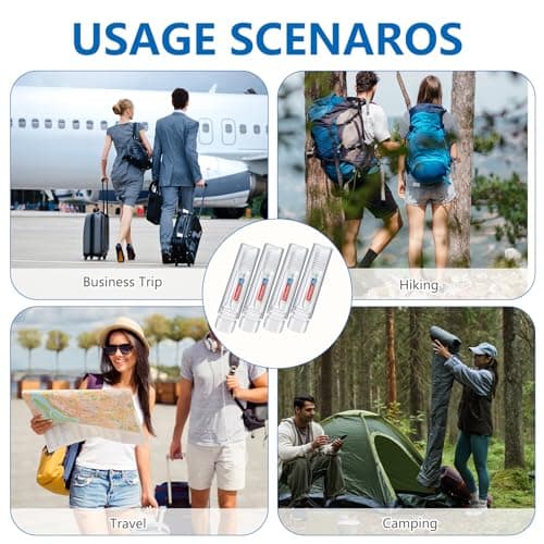 Mini Toothbrush and Toothpaste Set, 4 Foldable Travel Toothbrush with 4 Mini Toothpaste ＆ Storage Bag, Portable Oral Care Kit for Travelling, Camping, Business Trips — view 6