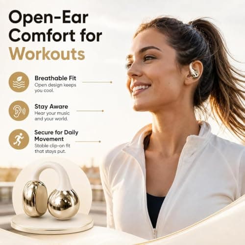KIEYIQE 6-in-1 Smart Wireless Earbuds & Mini Sleep Headphones (Black) — view 5
