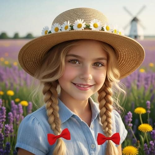 10 Pcs Burgundy Bow Scrunchies, Soft Elastic Hair Ties for Girls & Toddlers, Bow Hair Bands for School, Party & Sports, Ponytail Holders — view 6