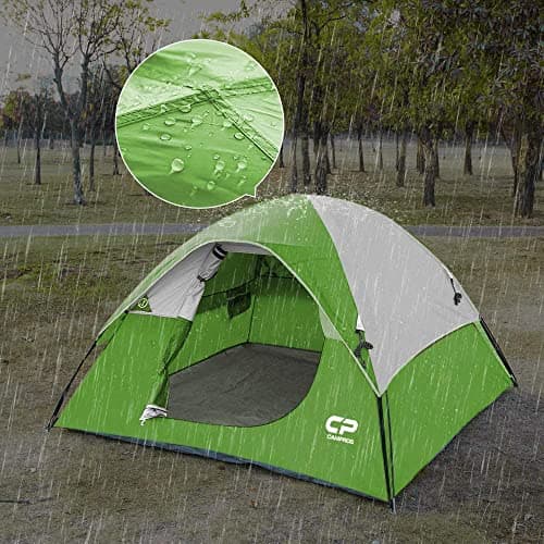 CAMPROS CP 3-4 Person Camping Tent Waterproof, Lightweight Dome Tent with Rainfly, Mesh Windows and Ventilation, Easy Setup Family Tent for Camping, Festivals, Hiking and Outdoor Adventures — view 5
