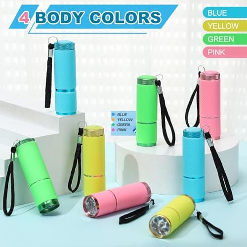 saerryor 8 Pack Mini Torch Set LED Super Bright with 9 LEDs — view 4