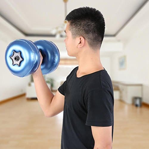 VIFER Dumbbell Set Adjustable Travel Dumbbells Water Filled Dumbbells Hand Weights Dumbbelles up to 20kg with 4/8 x Dumbbell Bags 2 Levers — view 3