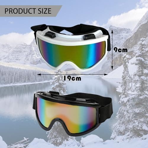 BDSHUNBF 2 Pcs Ski and Snowboard Goggles for Men and Women, Protection Anti-Dust, Anti-Fog, Windproof — view 2